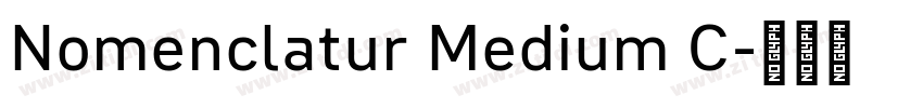 Nomenclatur Medium C字体转换
